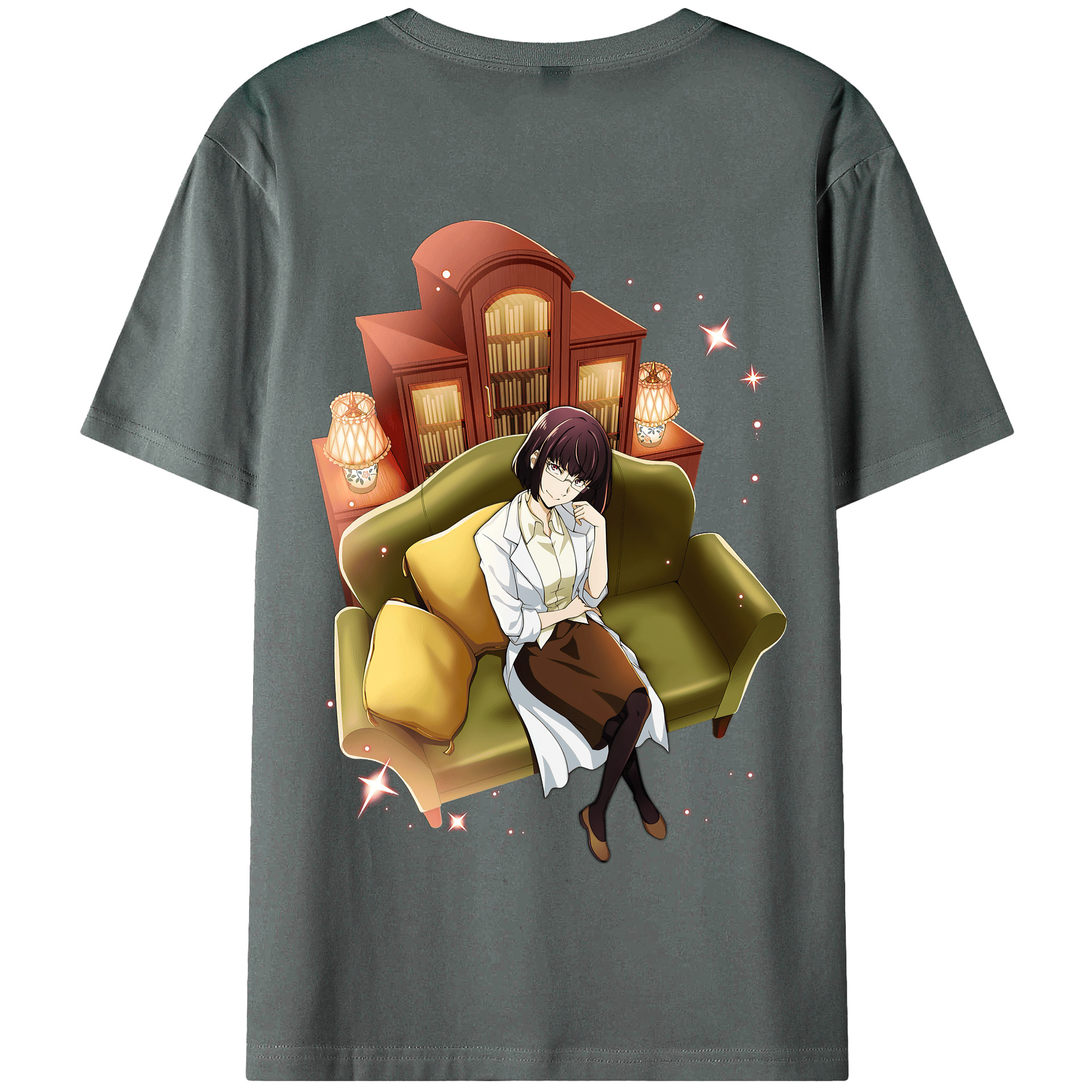 （画像用） 文豪ストレイドッグス Bungo Stray Dogs 綿100％半袖Tシャツ（背面プリント）
